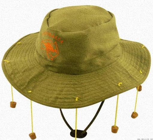 (image for) Australian Hat with Corks Traveller Explorer Expedition Fancy Dress